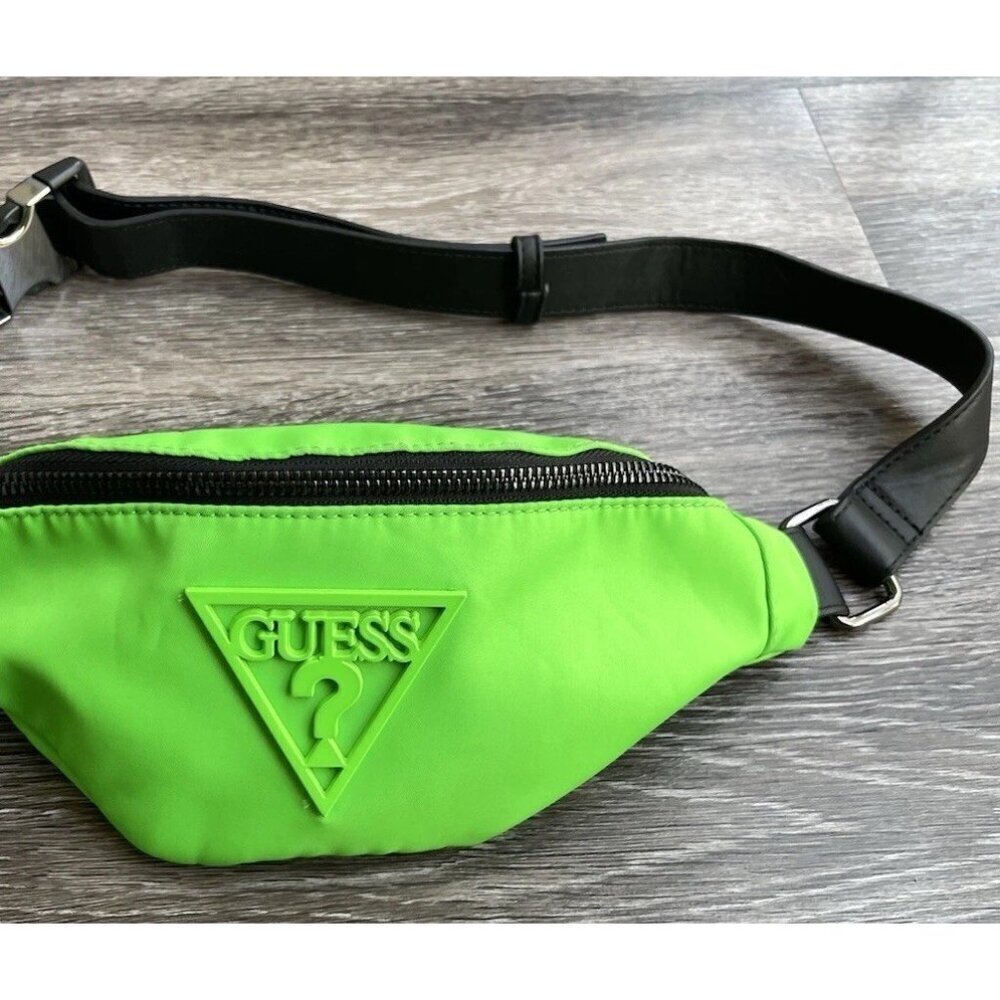 Vintage GUESS Fanny Pack California Green Men’s Waist Belt Bag Across Body 90s